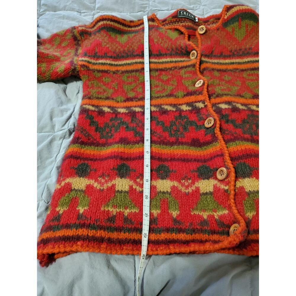 CREEM by Aldesten Vintage 100% Shetland Wool Cardigan Women’s Size 40/MD - Picture 7 of 10